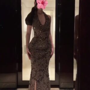 فستان سهره لون بني