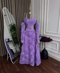 فستان سهره لون موف