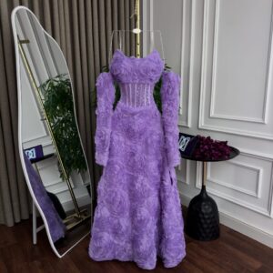 فستان سهره لون موف