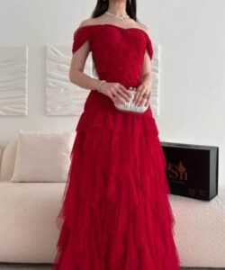 فستان سهره لون احمر