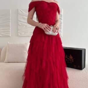 فستان سهره لون احمر