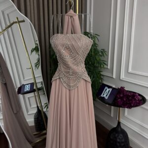 فستان سهره لون وردي