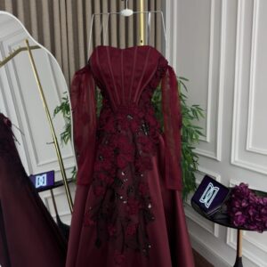 فستان سهره لون نبيتى