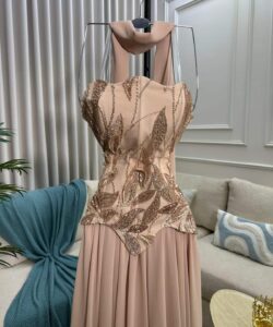 فستان سهره لون كافية