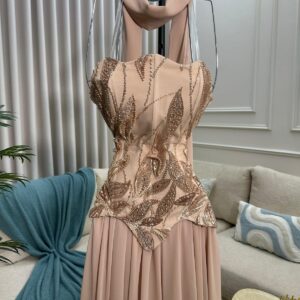 فستان سهره لون كافية