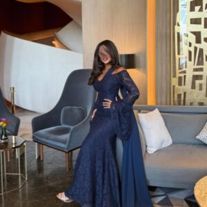 فساتين سهره لون كحلي