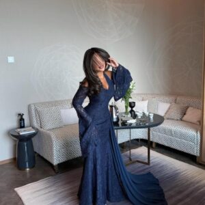 فساتين سهره لون كحلي