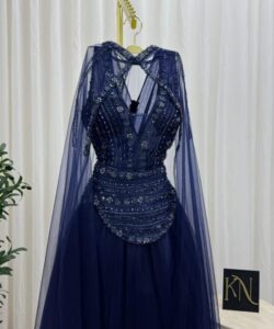 فساتين سهره لون كحلي