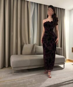 فساتين سهره لون بنفسجي