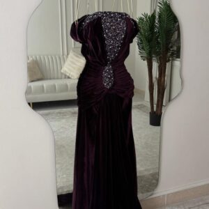 فساتين سهره لون بنفسجي