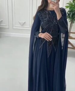 فساتين سهره لون كحلي