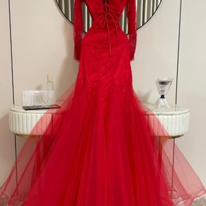 فساتين سهره لون احمر