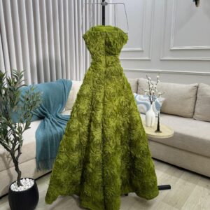 فساتين سهره لون اخضر