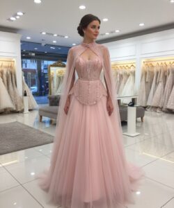 فساتين سهره لون وردي