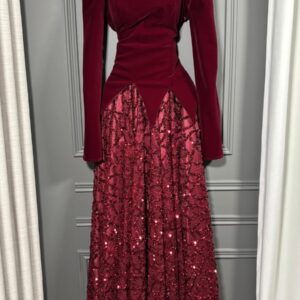 فساتين سهره لون احمر