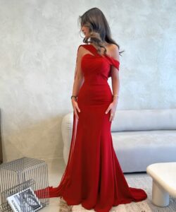 فستان سهره لون احمر