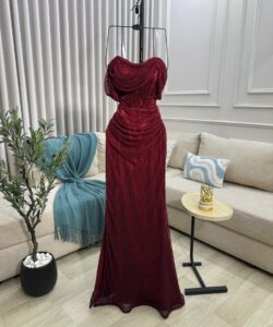 فستان سهره لون نبيتى