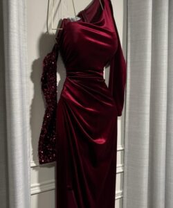 فستان سهره لون نبيتى