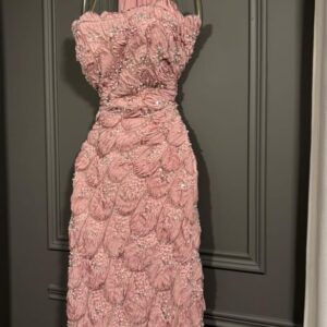 فستان سهره لون وردي