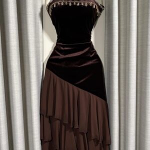 فستان سهره لون بني