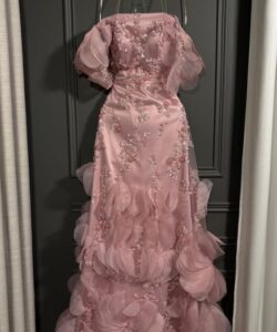 فستان سهره لون وردي