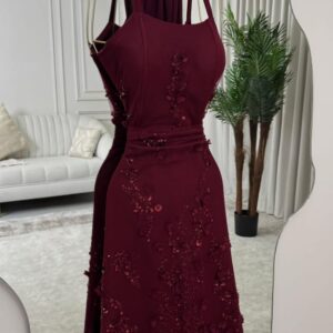 فستان سهره لون نبيتى