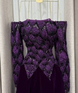 فستان سهره لون بنفسجي