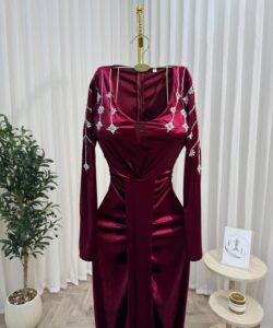 فستان سهره لون نبيتى