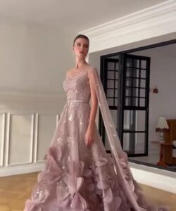 فستان سهره لون وردي