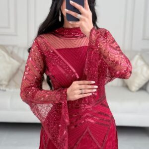 فستان سهره لون احمر