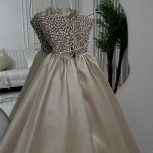 فستان سهره لون بيج