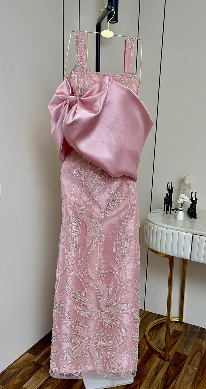 فستان سهره لون وردي