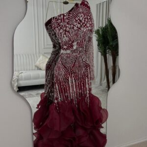 فستان سهره لون نبيتى