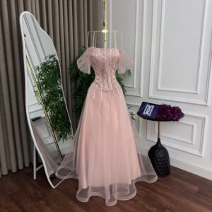 فستان سهره لون وردي