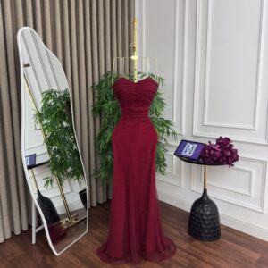 فستان سهره لون نبيتى