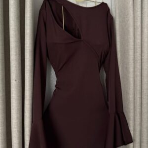 فستان سهره لون بني