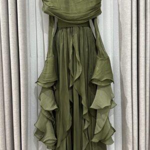 فستان سهره لون اخضر