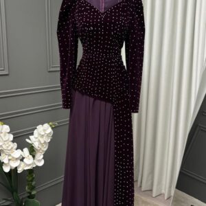فستان سهره لون بنفسجي