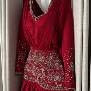 فستان سهره لون احمر