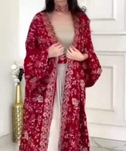 فستان سهرة لون احمر