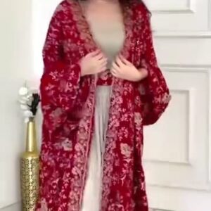 فستان سهرة لون احمر