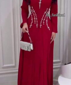 فستان سهرة لون احمر