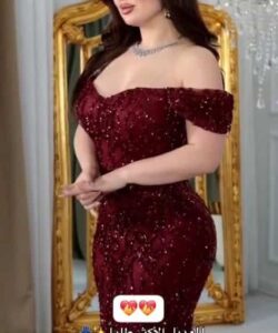 فستان سهرة لون نبيتى