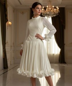 فستان سهرة لون ابيض