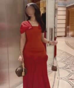 فستان سهره لون احمر