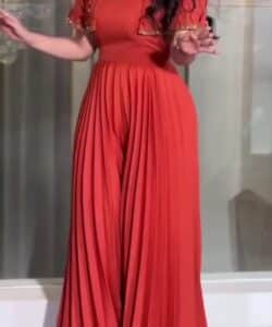 فستان سهره لون احمر